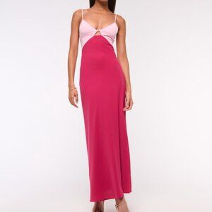 A&F Julia Slip Cutout Maxi Dress